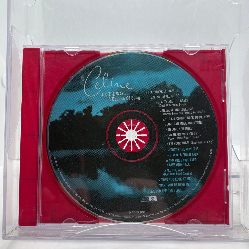 Celine Dion All The Way A Decade Of Song CD Greatest Hits 1999 Pop Music BK